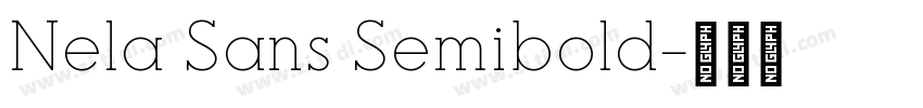 Nela Sans Semibold字体转换